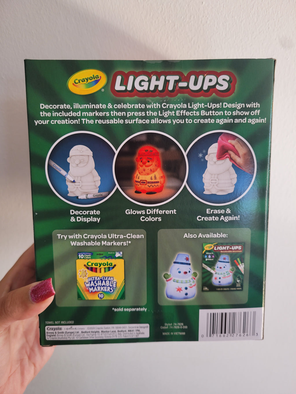 Crayola Light-Ups Recolorable Santa