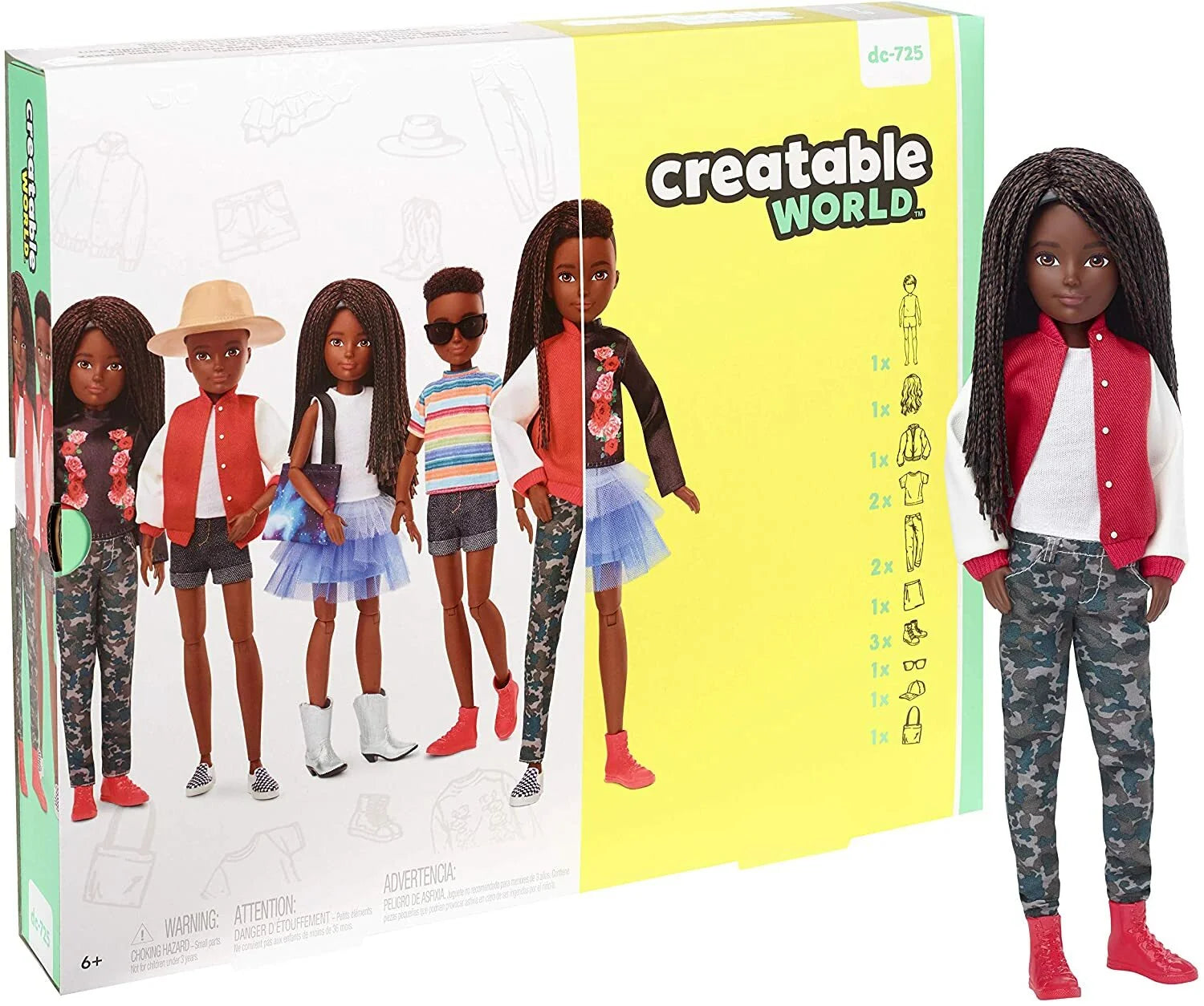 Creatable World Deluxe Character Kit Customizable Doll