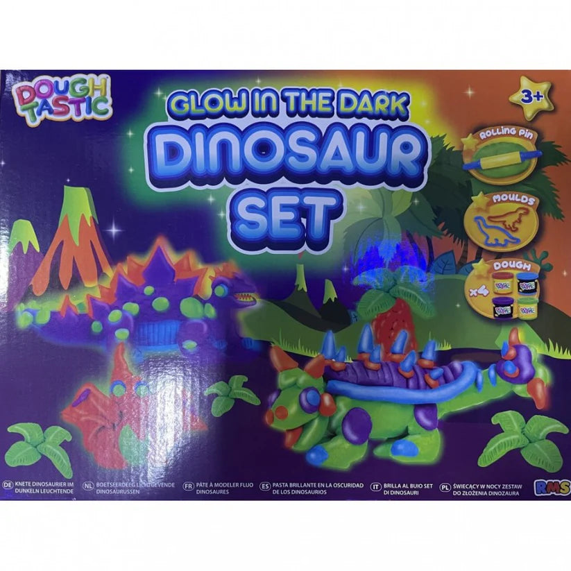 Dough Tastic Glow Dinosaur Set