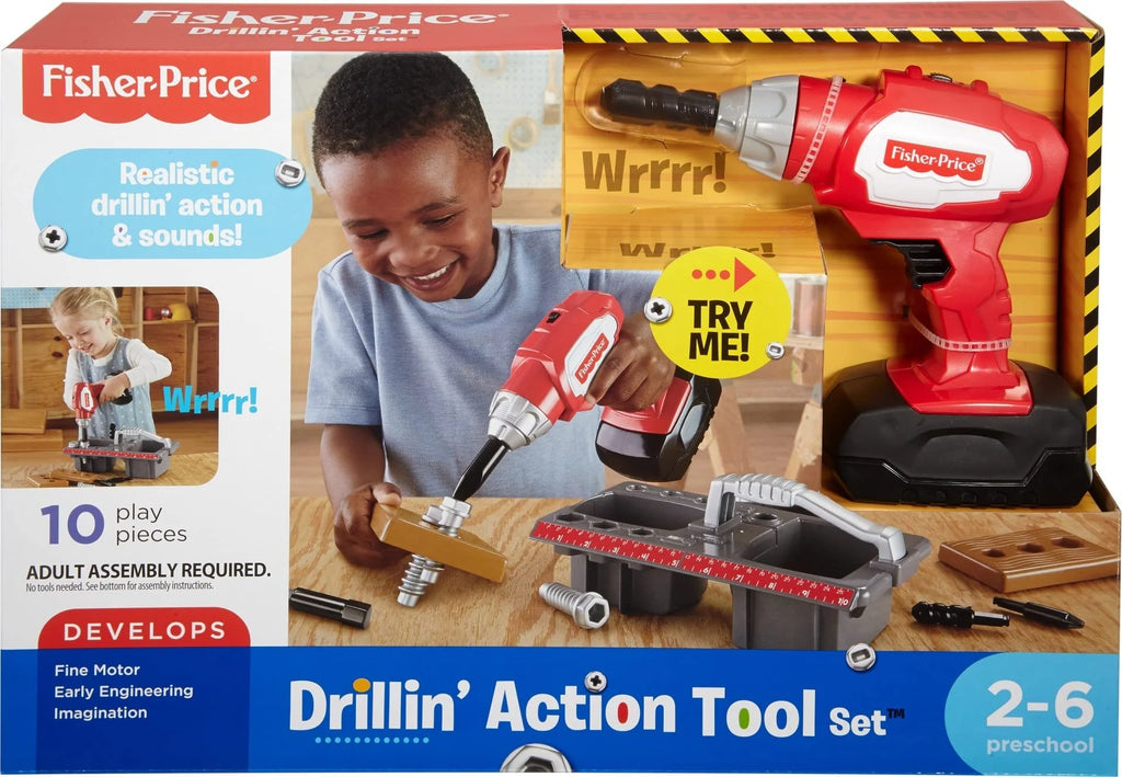 Fisher-Price Drillin' Action Tool Set