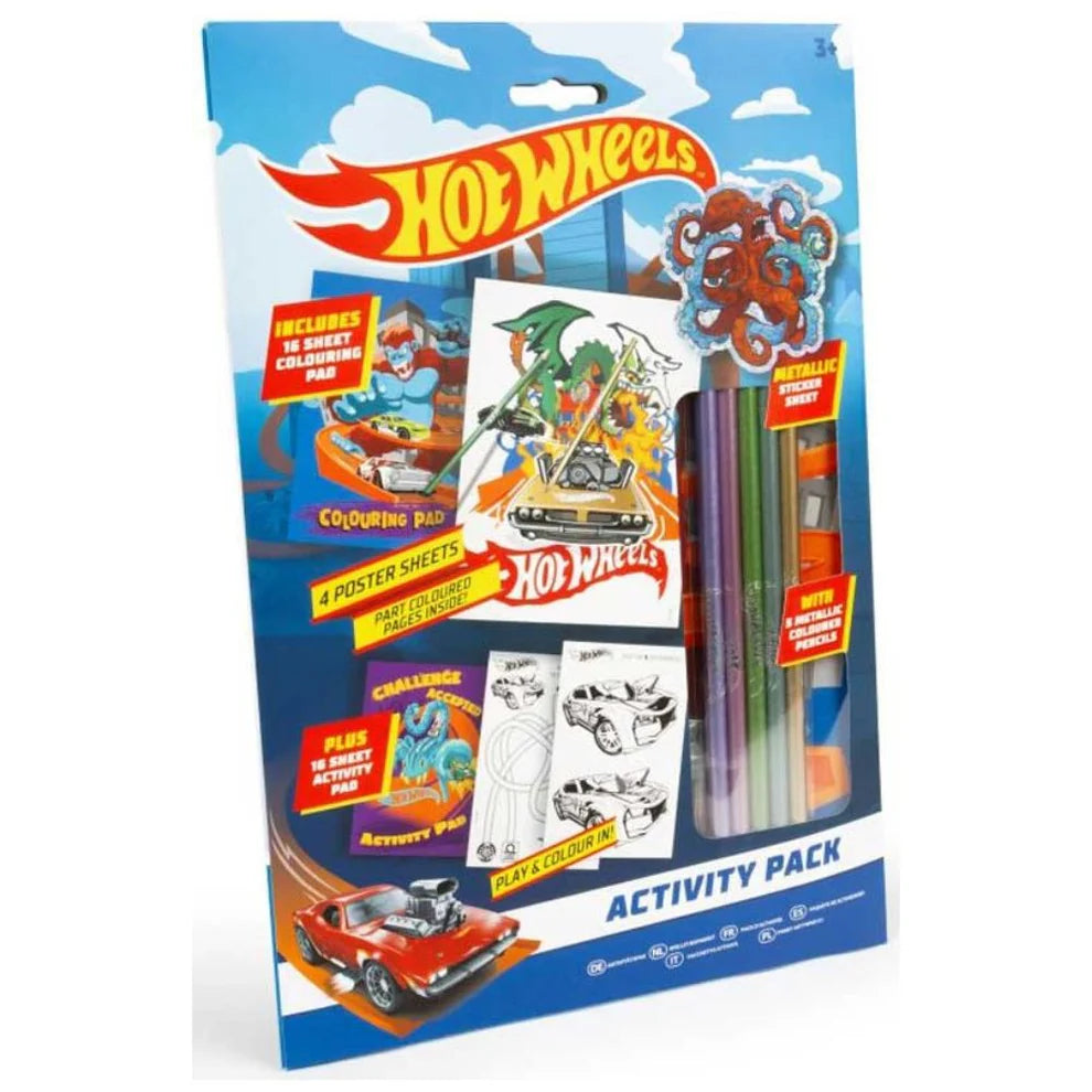 Hot Wheels Colouring Pack